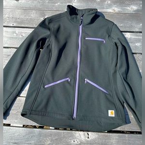 CARHARTT Women's Black Soft
Shell Fleece Lined Full Zip
Jacket NWOT. Size MEDIUM